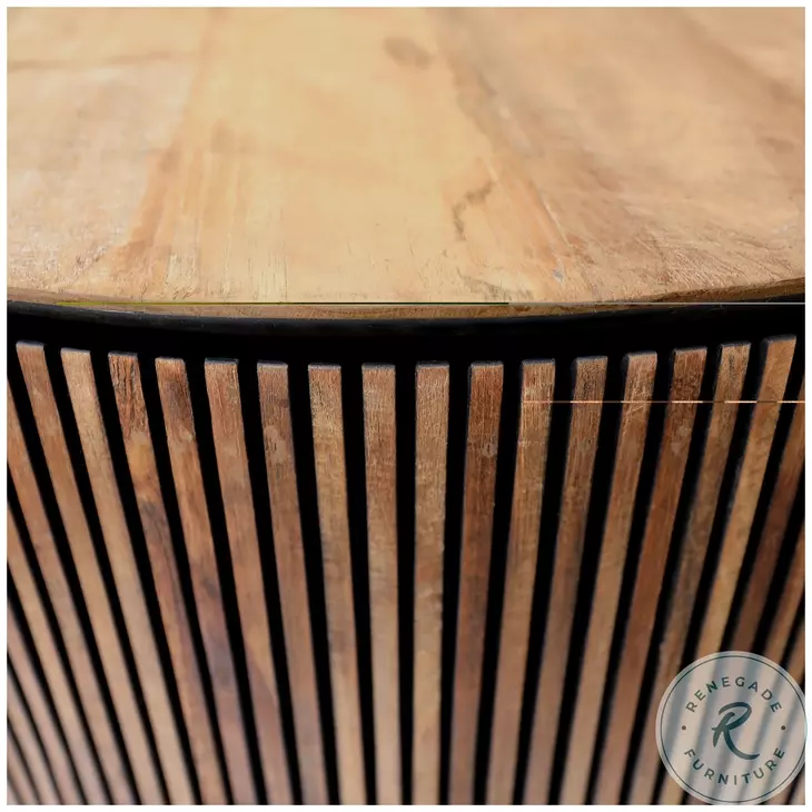 Dabne Natural And Black Large Coffee Table