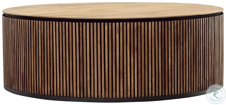 Dabne Natural And Black Large Coffee Table