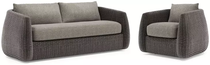 Sarene Gray Outdoor Living Room Set