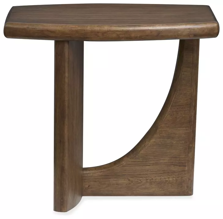Phoebe Sienna Brown Rectangular End Table