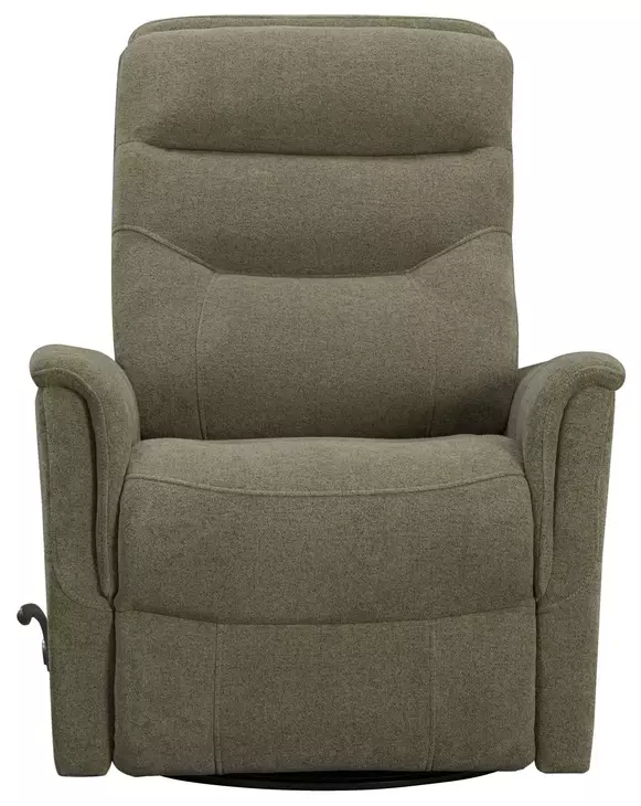 Dualis Snazzy Olive Manual Swivel Glider Recliner