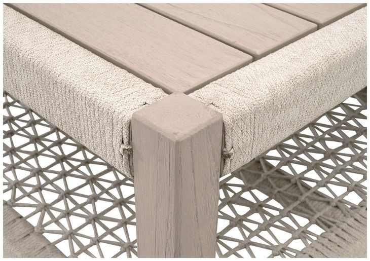 Wrap Beige Rectangular Outdoor Cocktail Table