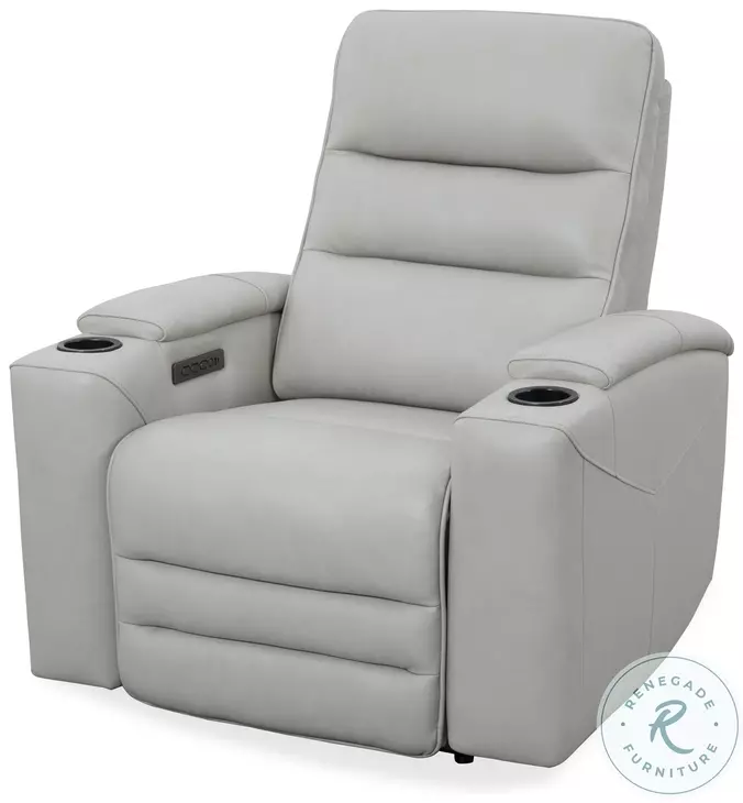 Norell Stone Leather Zero Gravity Power Recliner