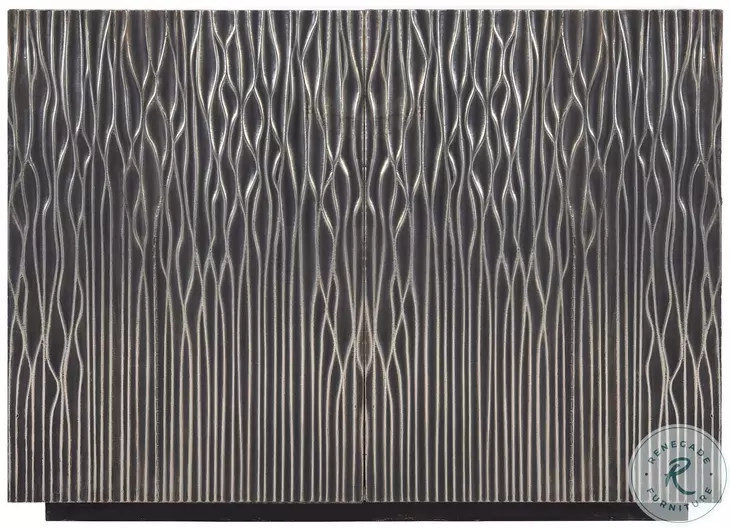 Skylar Antique Silver Door Chest