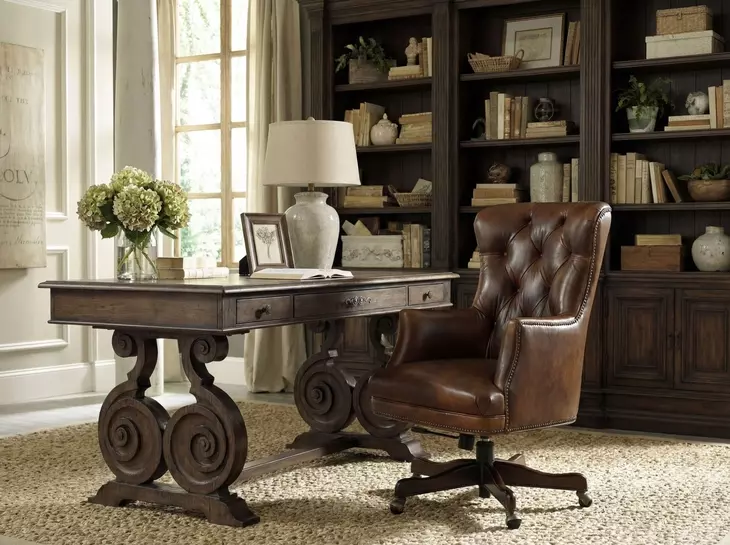 Rhapsody Rustic Walnut Writing Desk
