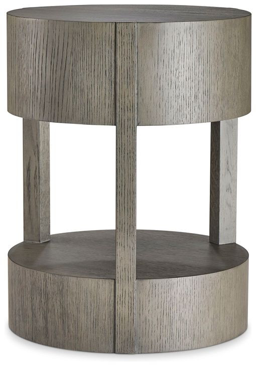 Calder Rustic Grey Chairside Table