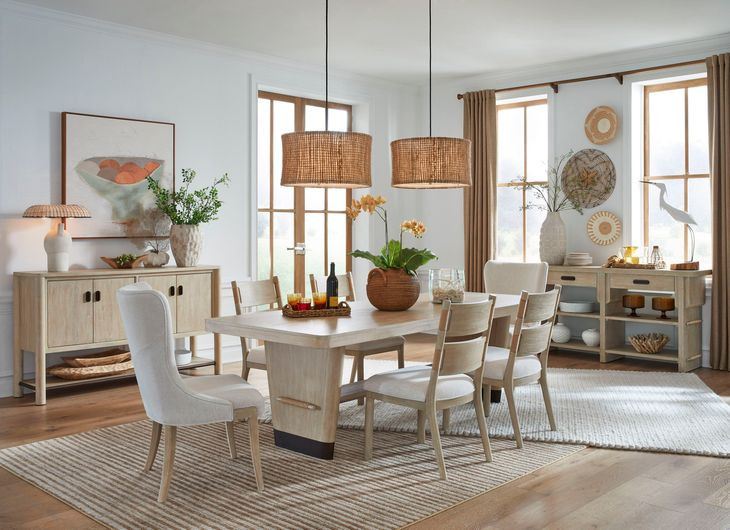 Sunset Cove Sanibel Brown Rectangular Dining Room Set