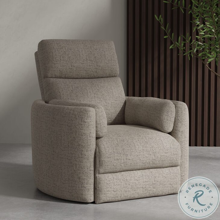 Radius Burlap Manual Swivel Recliner From Parker Living Coleman Furniture