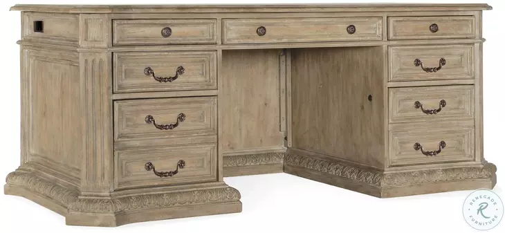 Castella Mid Tone Brown Executive Desk