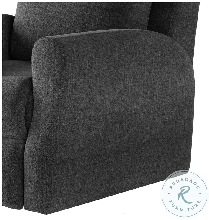 Fame Bahari Charcoal Power Headrest Rocker Recliner