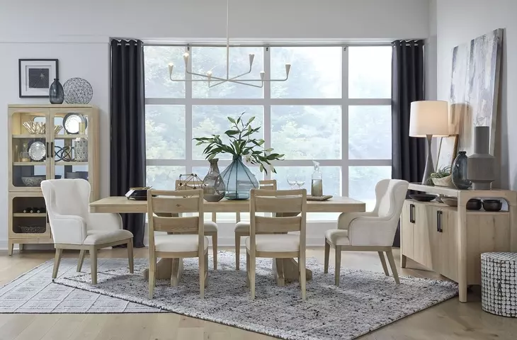 Greenvale Butternut 96" Extendable Rectangular Dining Table