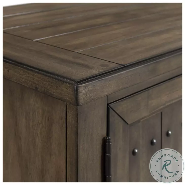 Whiskey River Gun Powder Gray 60" TV Console