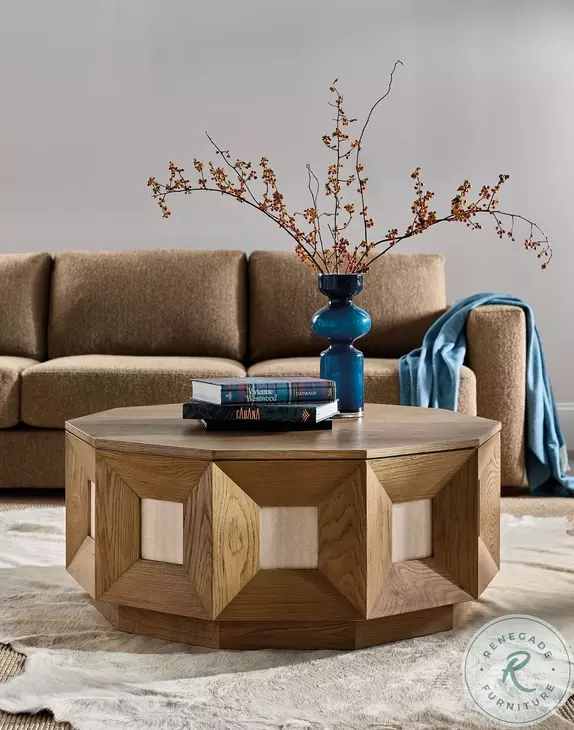 Commerce And Market Medium Natural Oak Haven Occasional Table Set