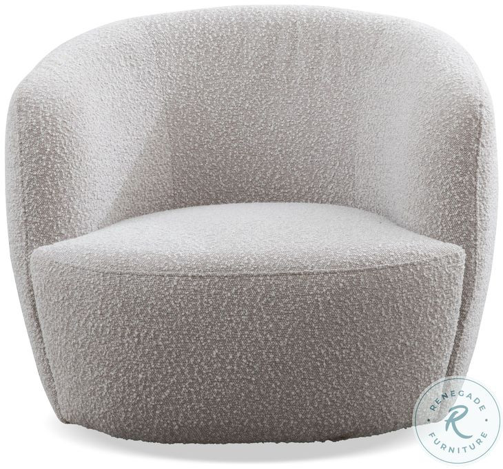 Callidora Bloke Cotton Swivel Barrel Chair