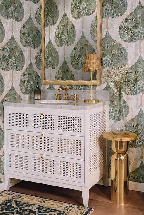 Kylo Gold Rectangular Wall Mirror
