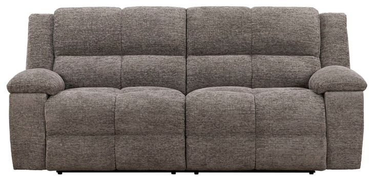 Buster Cabot Stone 90" Manual Reclining Sofa with USB Charging