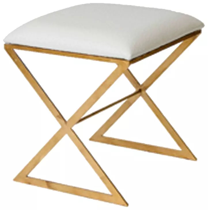 X Side Cream and Gold Stool