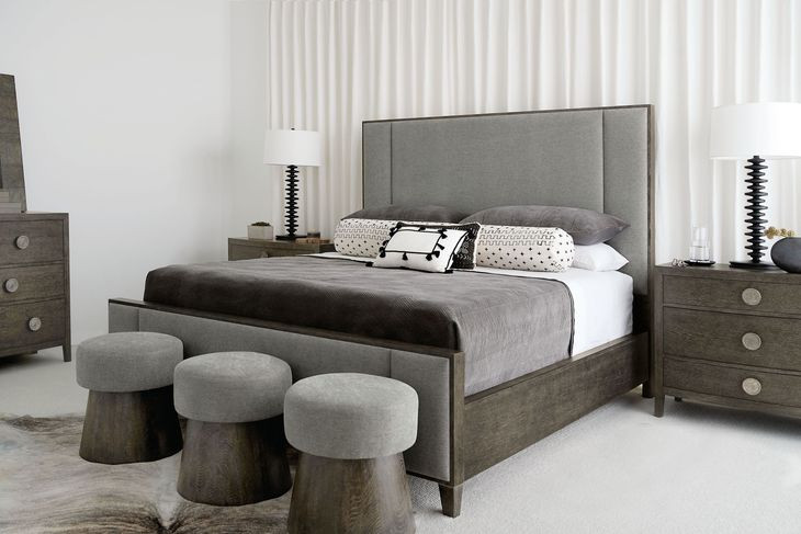 Linea Grey Round Bench