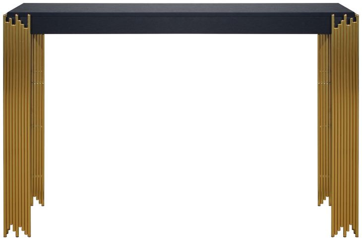 Empire Black Rectangular Console Table