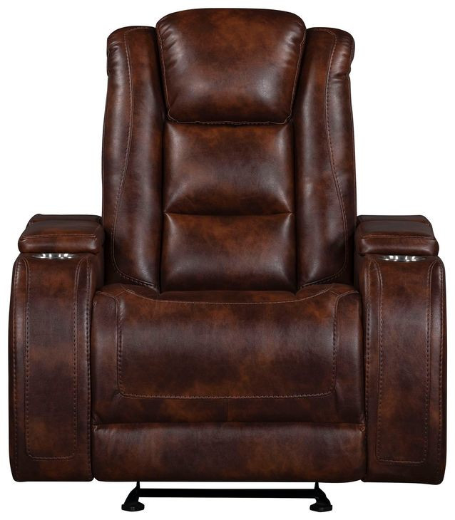 Chester Brown Power Glider Recliner with Power Headrest Footrest & USB Charging