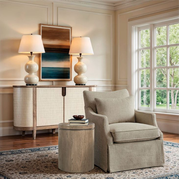 Arbor Medium Brown And Light Tan Credenza