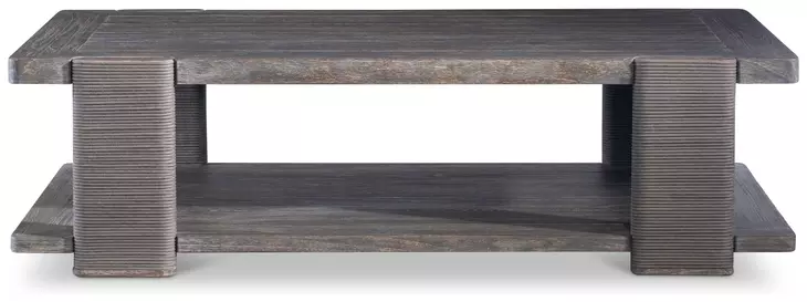 Andros Smoked Truffle and Oxford Brown Outdoor Rectangular Occasional Table Set