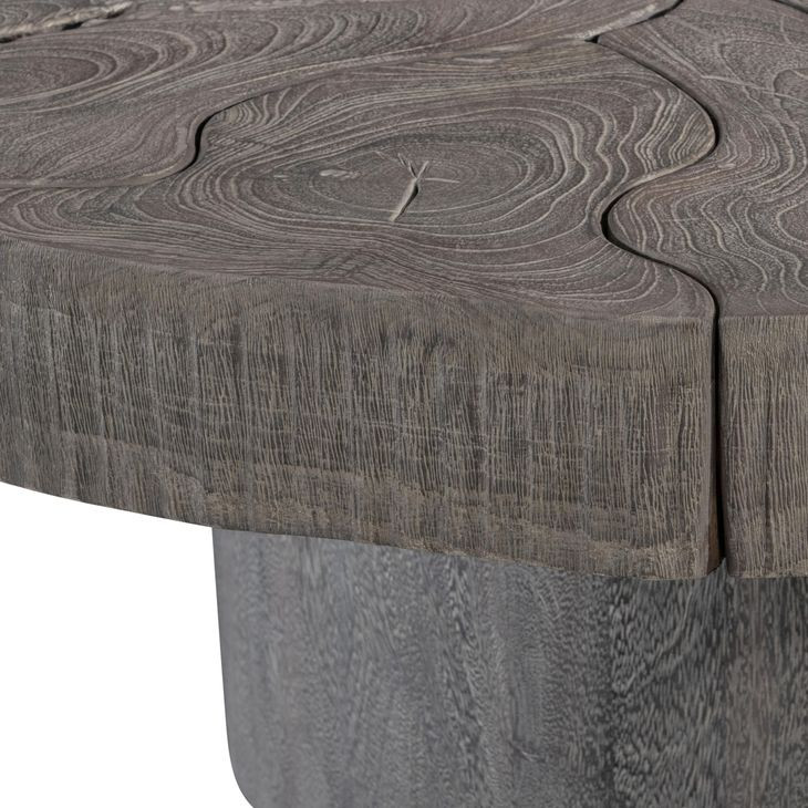 Kaya Smoked Truffle Outdoor Round Cocktail Table