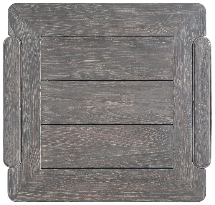 Andros Smoked Truffle and Oxford Brown Outdoor Rectangular Occassional Table Set