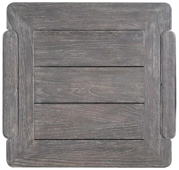 Andros Smoked Truffle and Oxford Brown Outdoor Rectangular Occasional Table Set