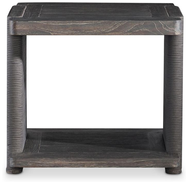 Andros Smoked Truffle and Oxford Brown Outdoor Square Side Table