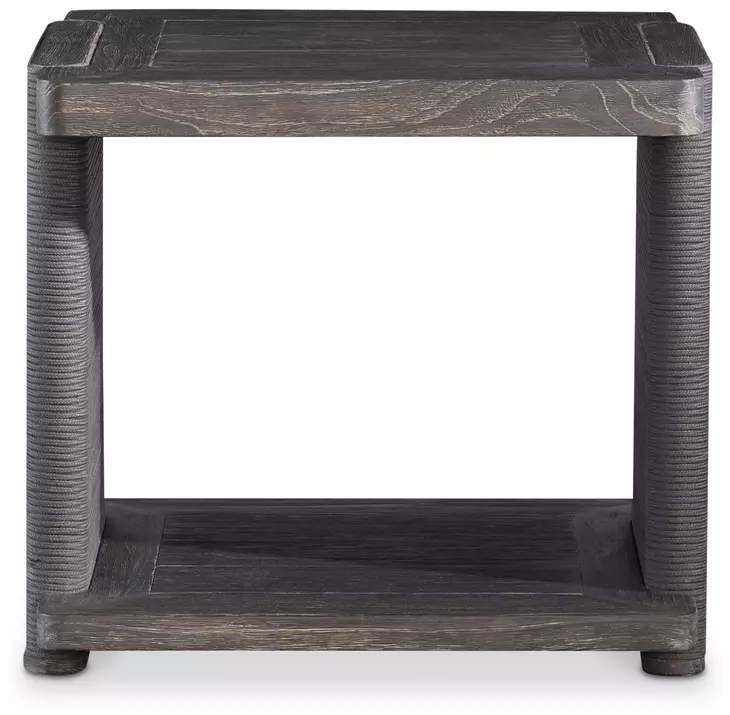 Andros Smoked Truffle and Oxford Brown Outdoor Square Side Table
