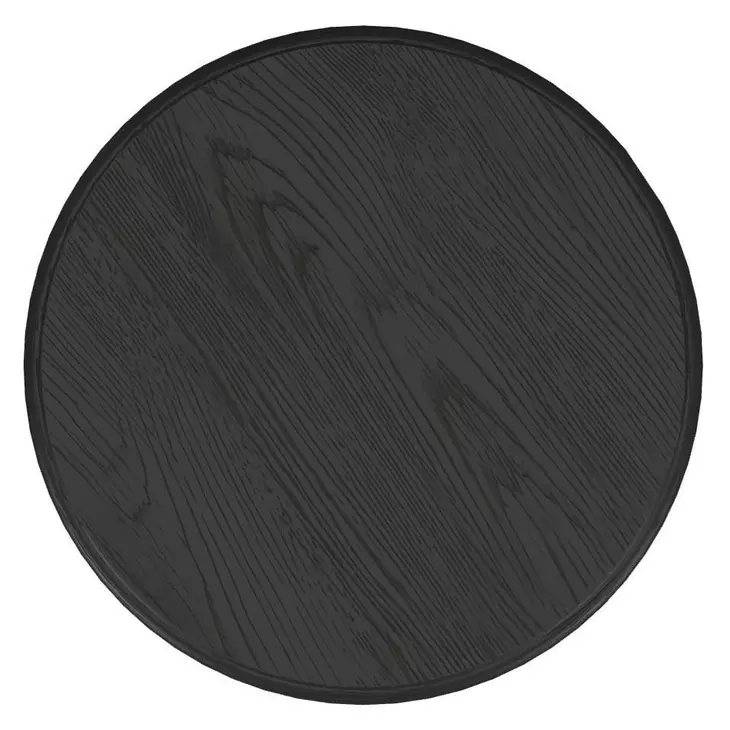 Atrium Black Round Spot Accent Table