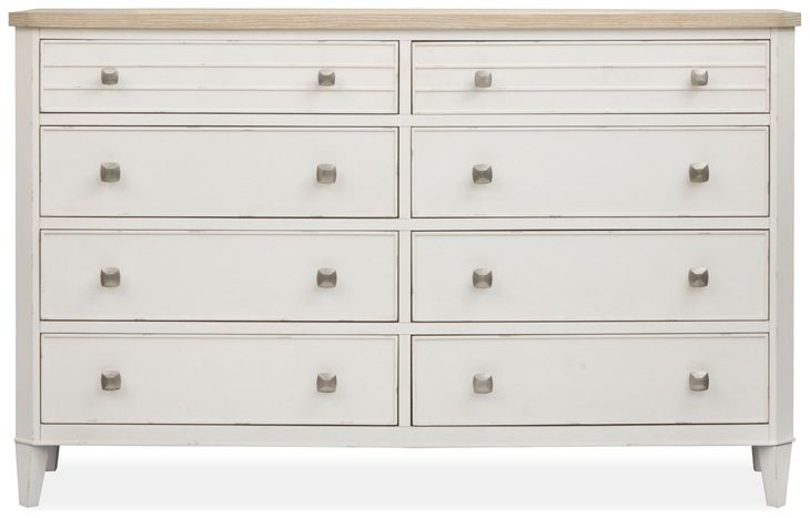 Echo Isles Sea Pearl and Driftwood 8 Drawer Dresser