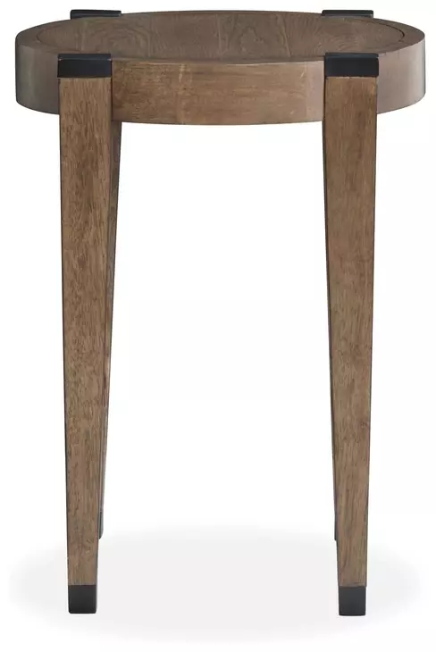 Kaysen Wallaby and Matte Black Round End Table