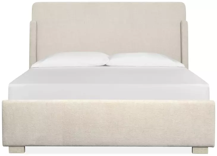 Lorelei Misty Cloud King Upholstered Sleigh Bed