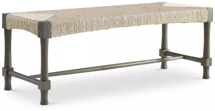 Palma Light And Rustic Grey Bench