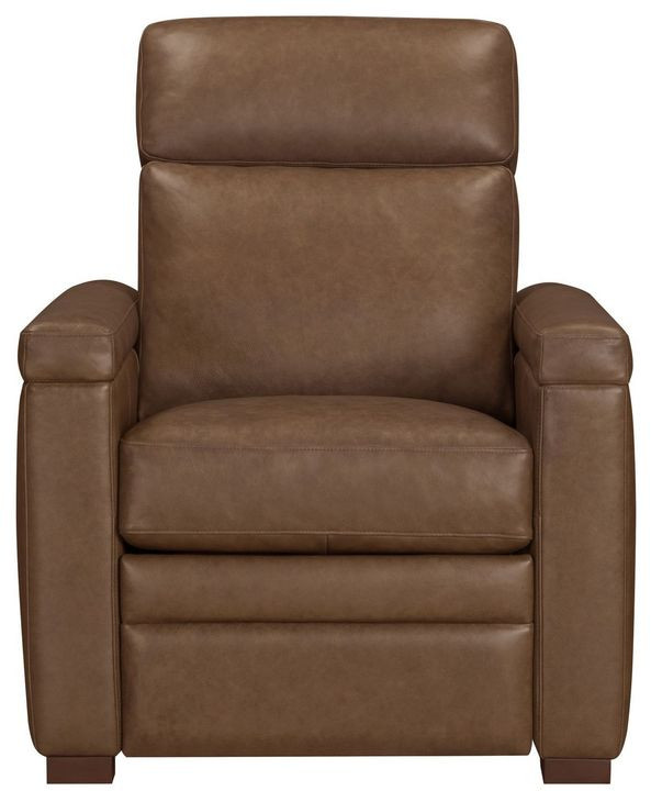 Fortmere Renaissance Tobacco Leather Manual Pushback Recliner
