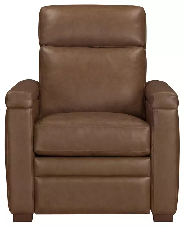 Fortmere Renaissance Tobacco Leather Manual Pushback Recliner