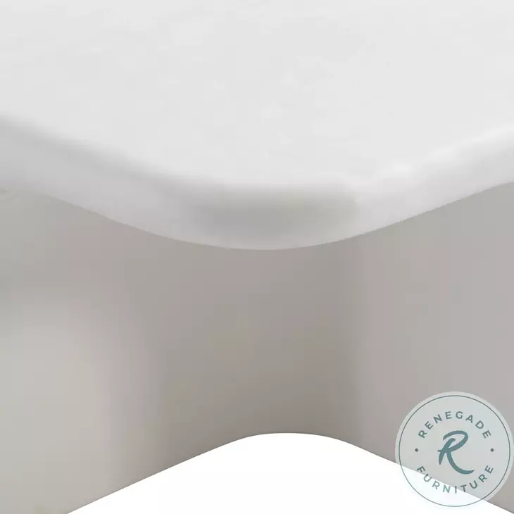 Lennox Chalky White Rectangular Outdoor Cocktail Table