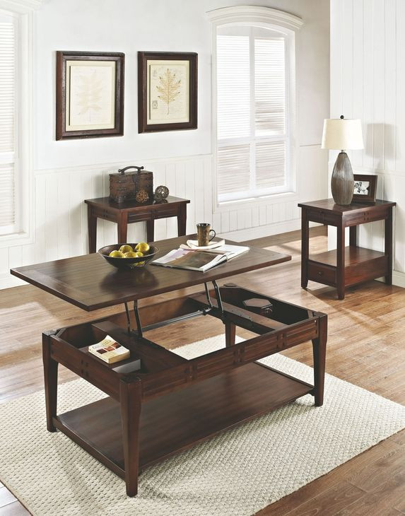 Steve Silver Crestline Chairside Table - Thumbnail 2