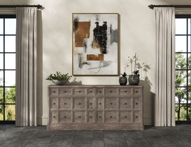 Reforma Brown 4 Door Credenza
