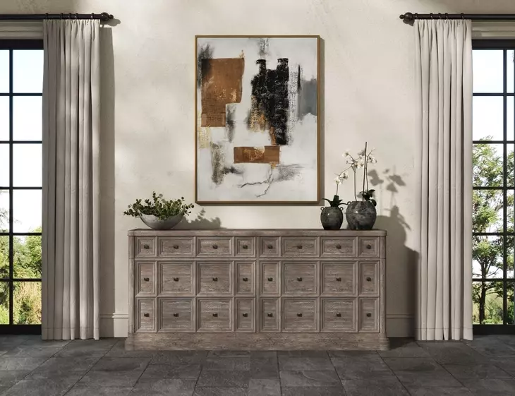 Reforma Brown 4 Door Credenza