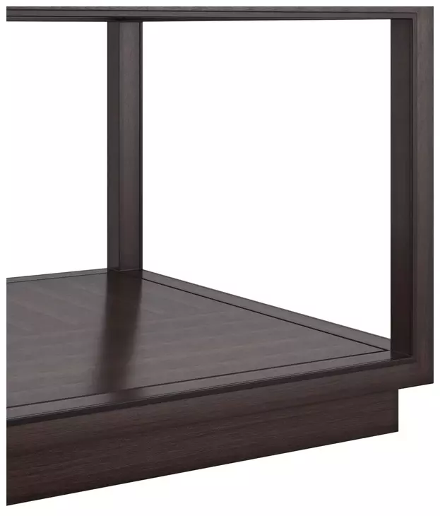 Glaze Cola Rectangular Glass Top Cocktail Table