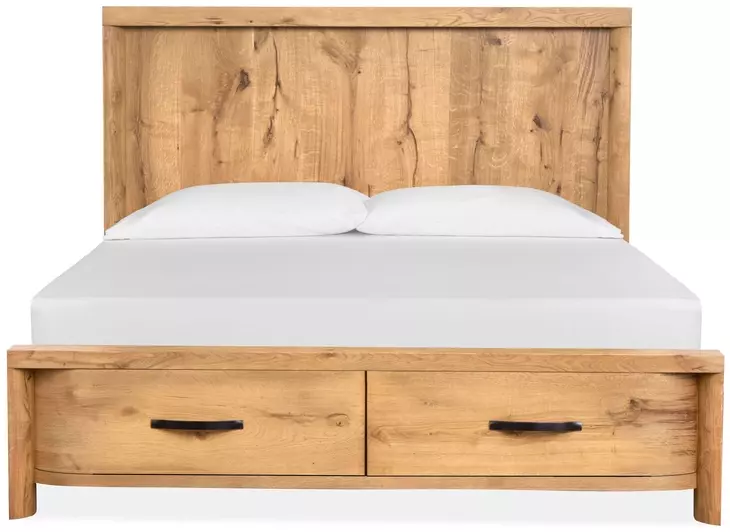 Laramie Honey Wheat California King Storage Panel Bed