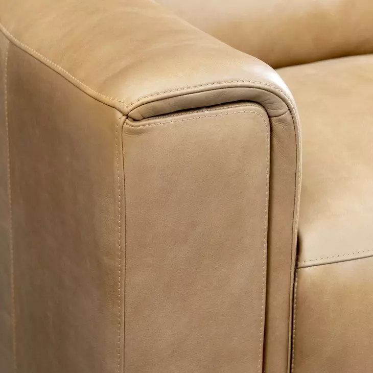 Billings Brown 6 Piece Leather Power Motion Sectional