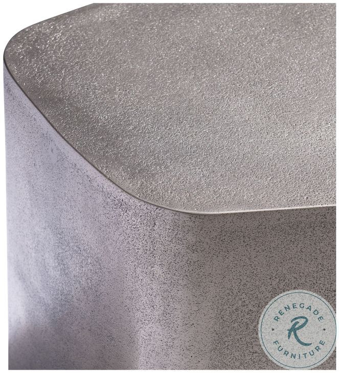 Clawson Graphite Pentagonal Side Table