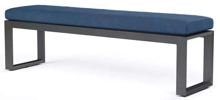 Redondo Spectrum Indigo Upholstered Outdoor Dining Bench