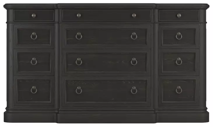 Atrium Black 12 Drawer Dresser