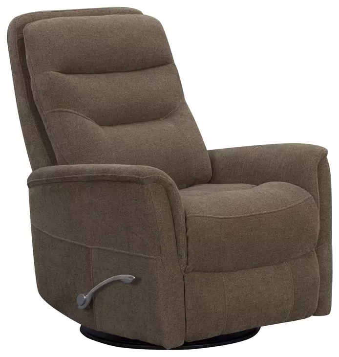 Dualis Snazzy Shiitake Manual Swivel Glider Recliner