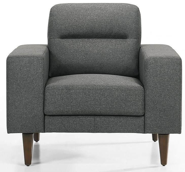 Vale Gray Upholstered Accent Chair